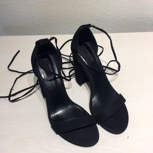 Forever 21 - Black Strap Heels